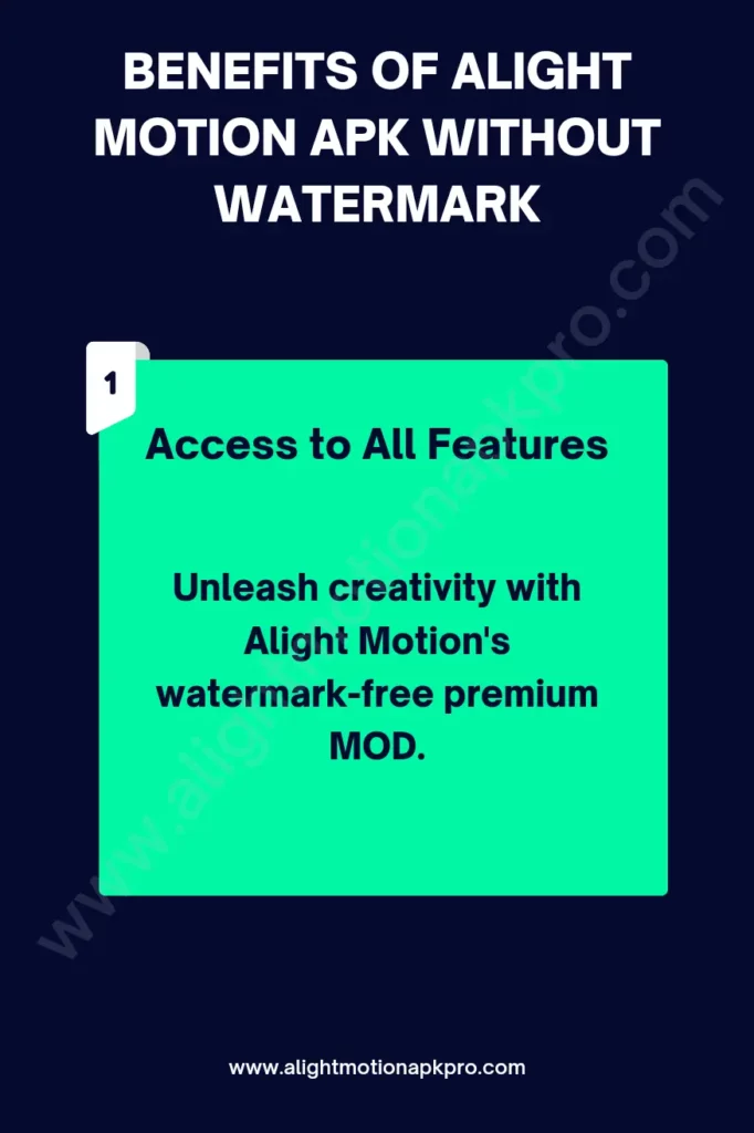 Access to All Features with No Watermark