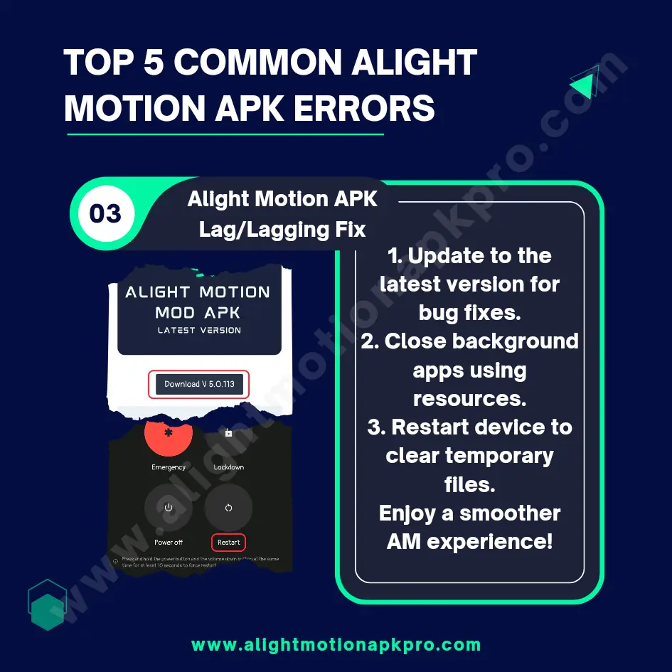 Alight Motion APK LagLagging Fix