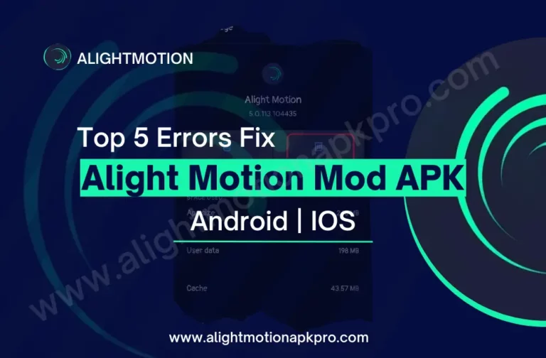 Alight Motion Not Working 2024 [Fix Lagging, Sign in & Export Problem]
