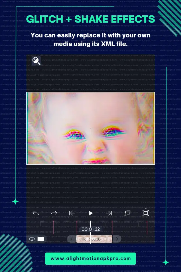 Glitch + Shake Effects by alightmotionapkpro.com